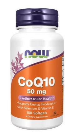 B3, CoQ10 50mg, 100ct, NOW