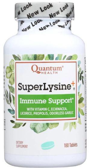 B2, SuperLysine Immune Support, 180 Tabs, Quantum Health