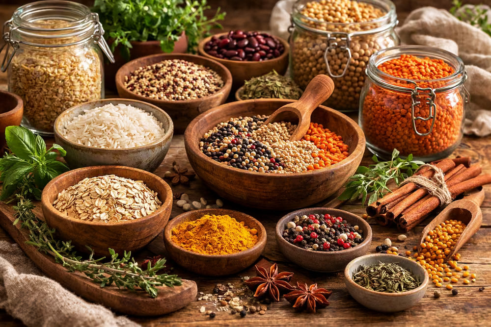 Grains, Herbs & Spices