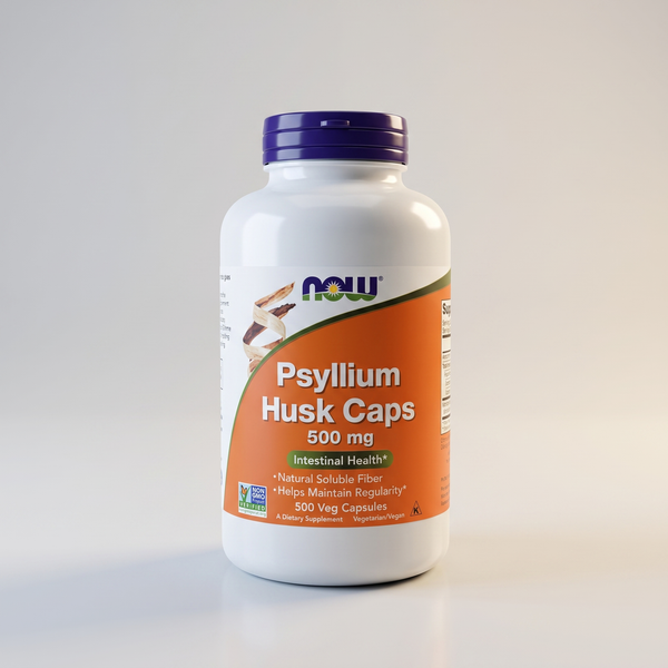 A3, Psyllium Husk Caps, 500 mg, 500 Veg Caps, NOW