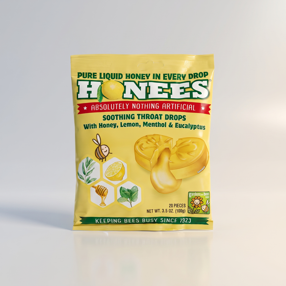 Honees Lemon Cough Drops