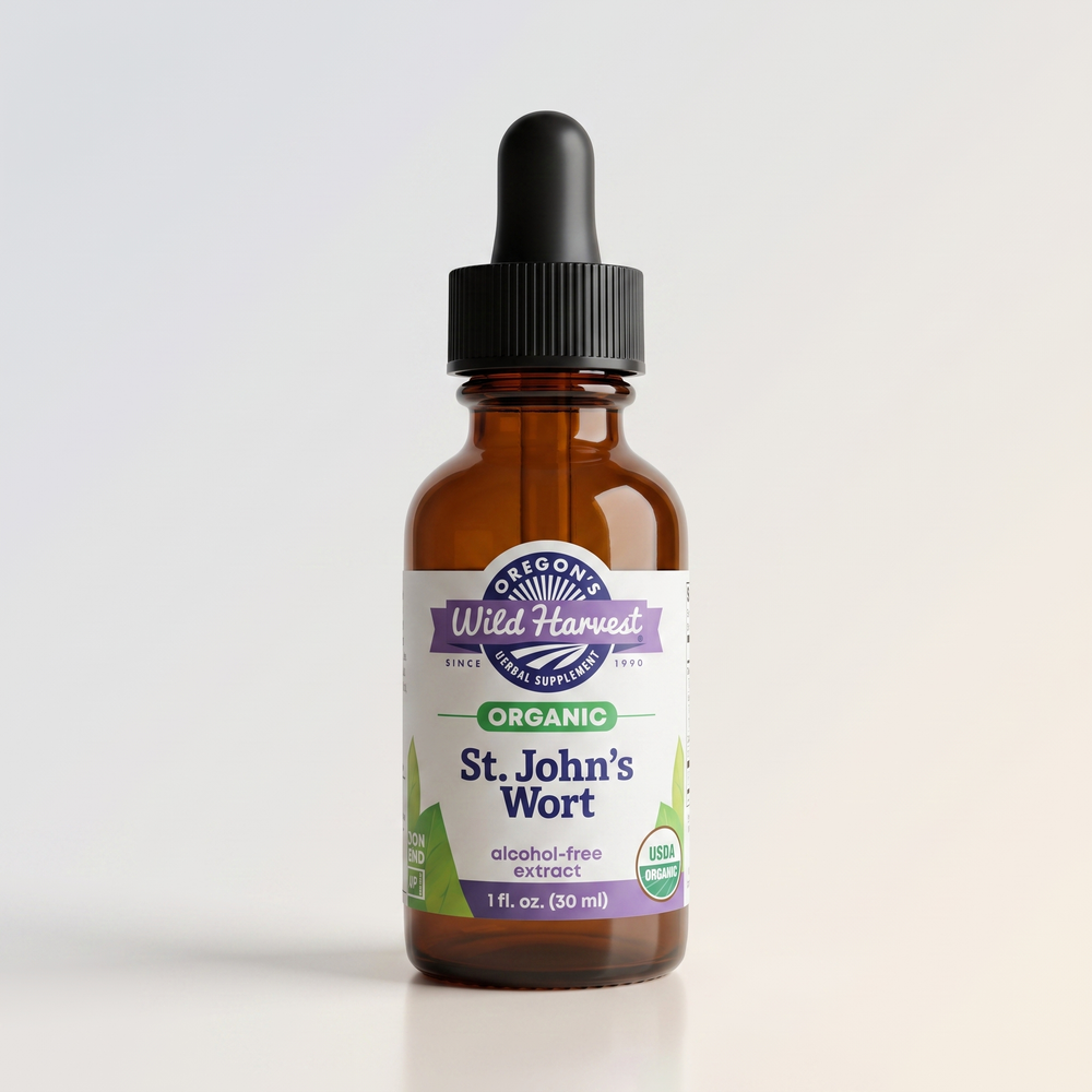 I3, Oregon's Wild Harvest St. John's Wort, Org, 1oz