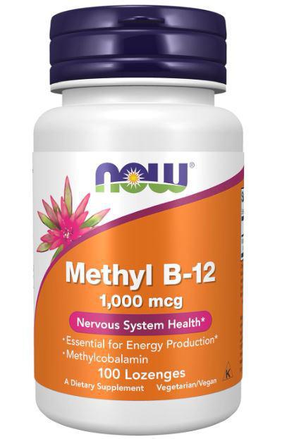 C2, Methyl B-12, 1000 ,mcg, 100 Lozenges, NOW