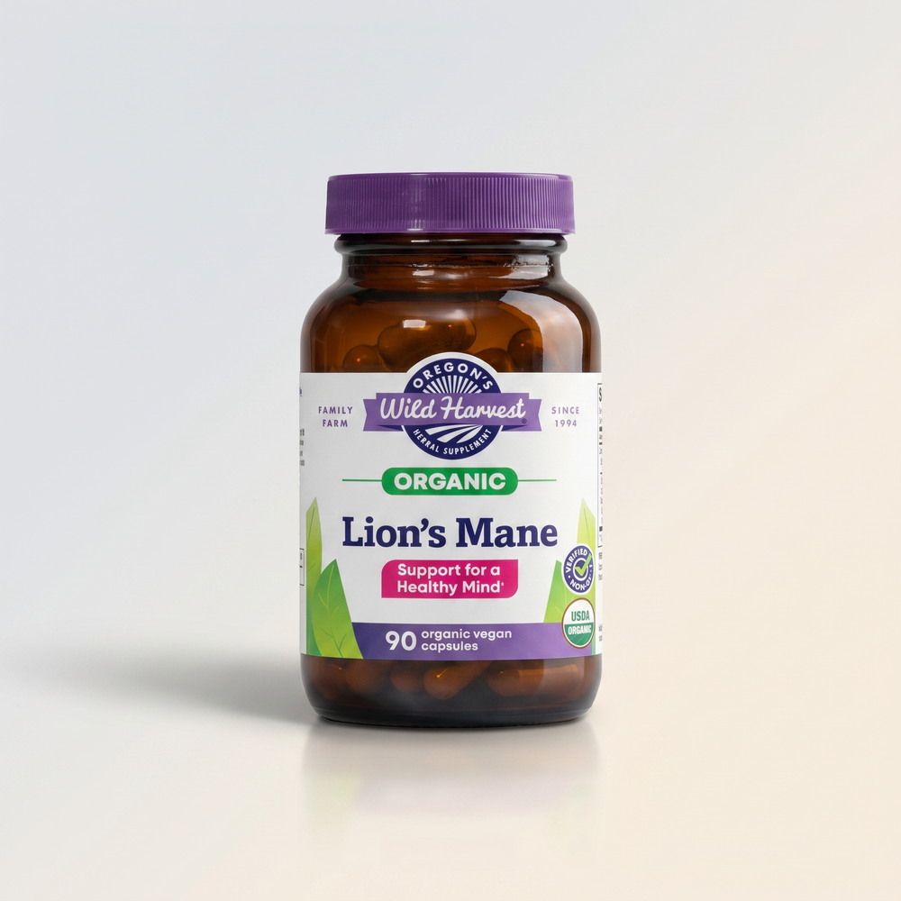 Lion's Maine, Organic, Oregon's Wild Harvest
