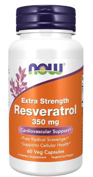 I3, NOW - NATURAL RESVERATROL 200mg 60 VCAPS