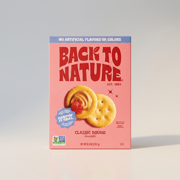 Crackers, Classic Round, Back To Nature