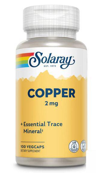 F2, Solaray Copper 2mg