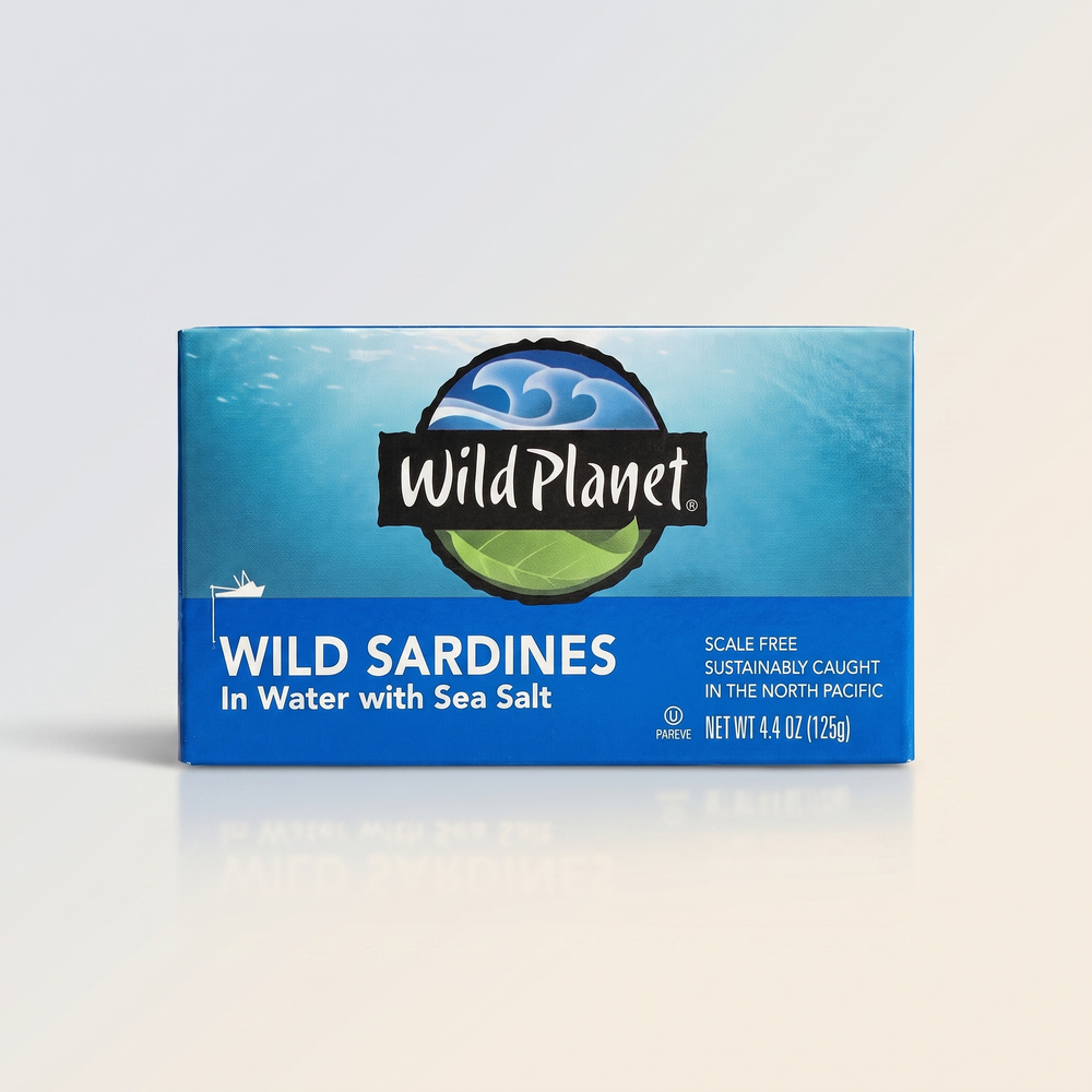 Wild Planet Sardines in Sea Salt Water  4.4 Oz