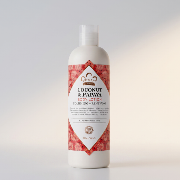 Nubian Body Lotion, Coconut Papaya