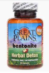A3, Bentonite Detox, 60 Capsules, Great Plains
