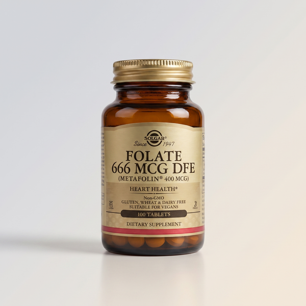 Folate, 666 mcg DFE, 100 Tabs, Solgar