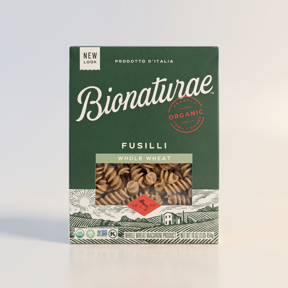 Fusilli, whole wheat, Bionaturae Pasta