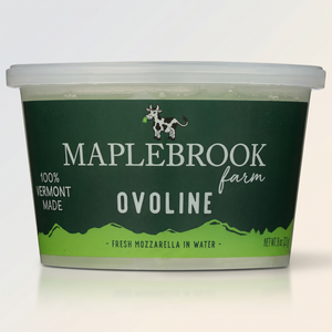 Cheese, Mozzarella, Ovoline, GF, ABF, Maplebrook Fa 6x8 oz Tub, Conventional