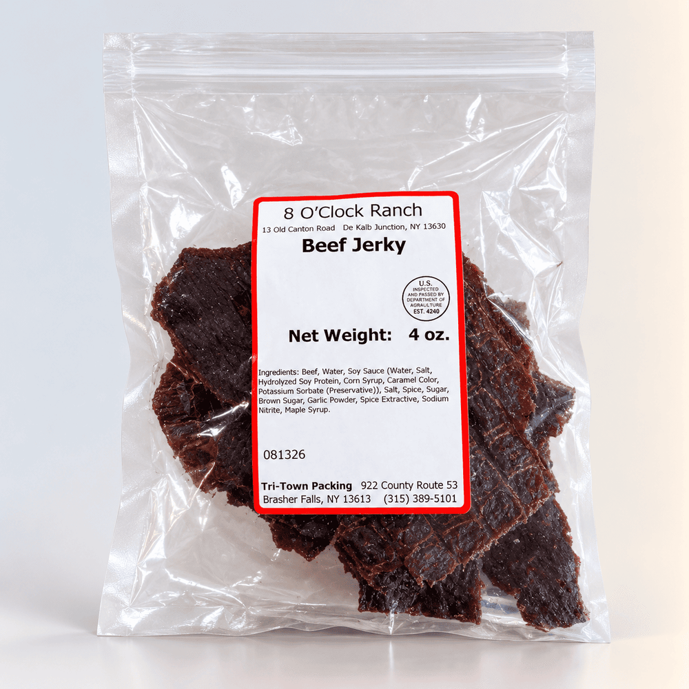 Beef Jerky 4oz,  8 O'Clock