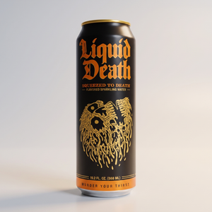 Squeezed to Death Sparkling Water, Liquid Death