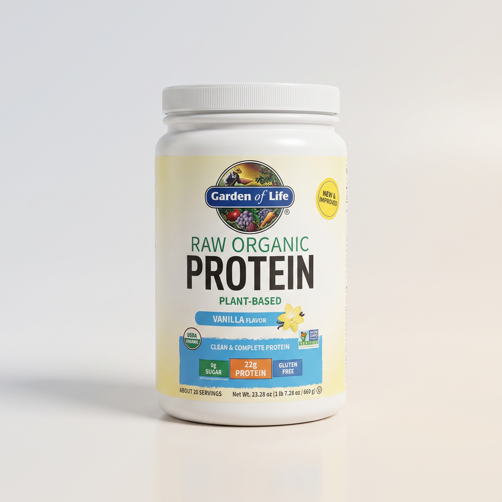C5, Raw Organic Protein, Vanilla Flavor, 23.28 oz, Garden of Life