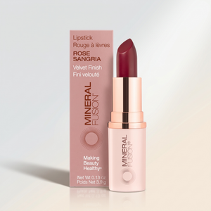 lipstick, rose sangria, mineral fusion