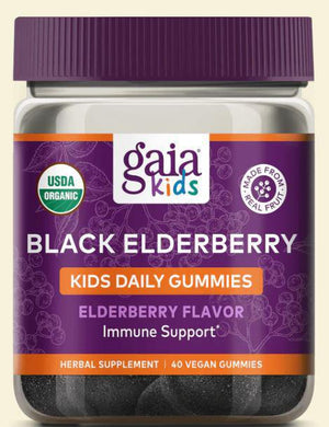 H1, GAIA Kids Black Elderberry Gummies
