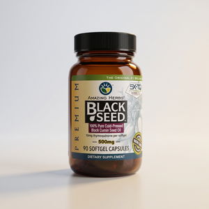 G4, Amazing Herbs, Premium Black Seed Oil 500mg Softgels (90 softgels)