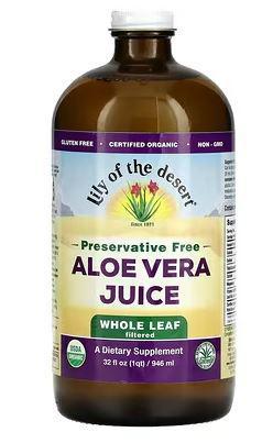 Lilly of The Desert Aloe Vera Juice Whole Leaf 16fl