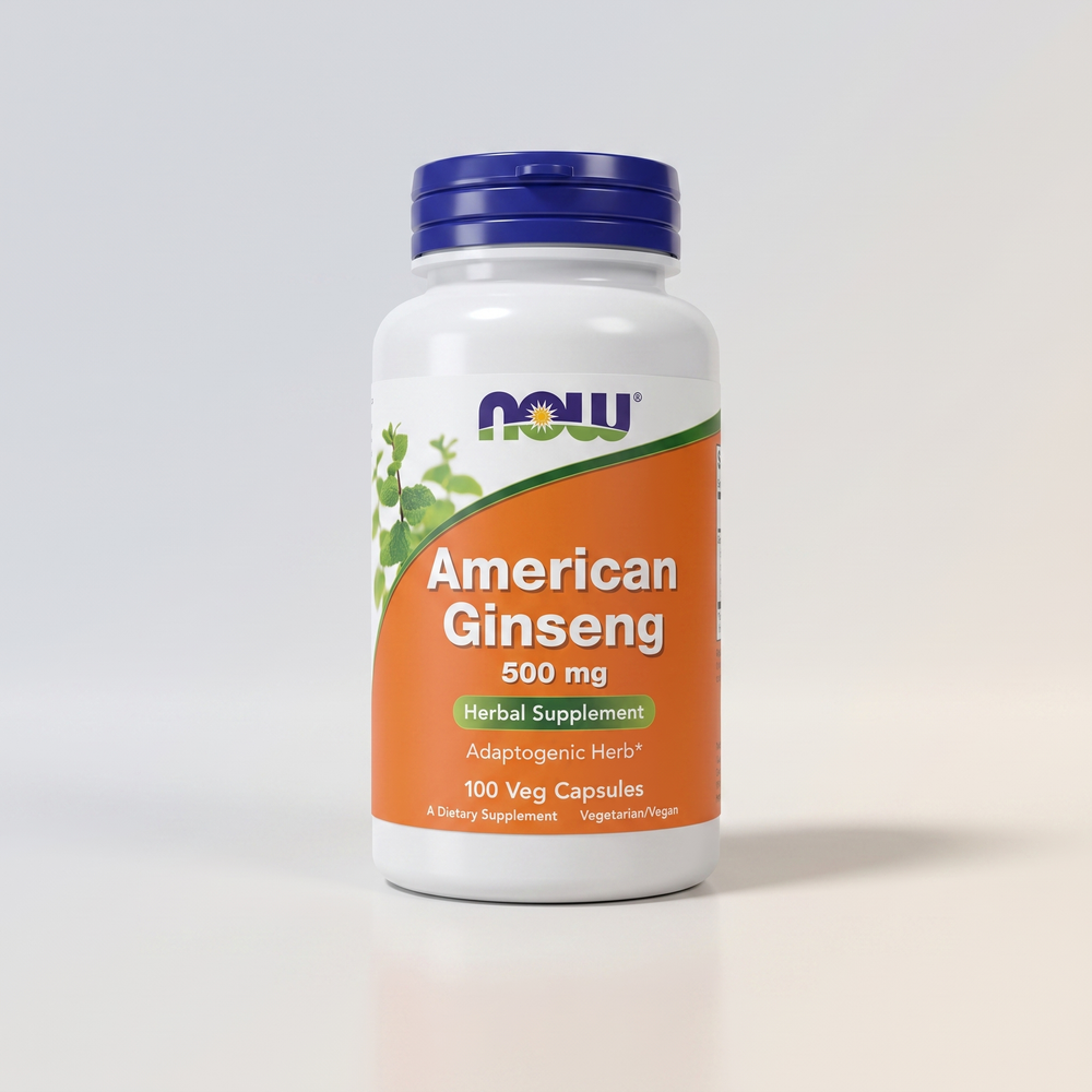 H3, NOW American Ginseng 500mg