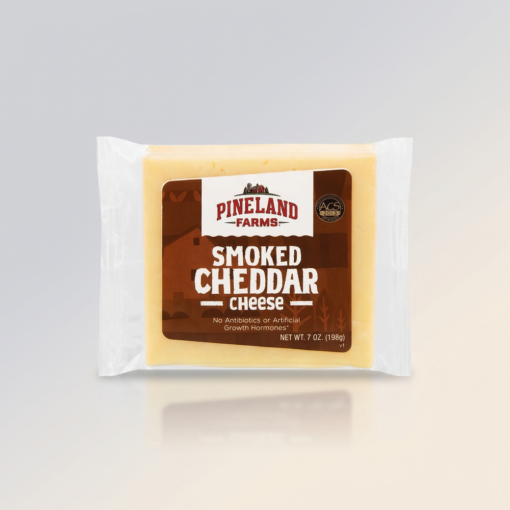 Smoked Cheddar Cheese, 7oz, Pineland Farms