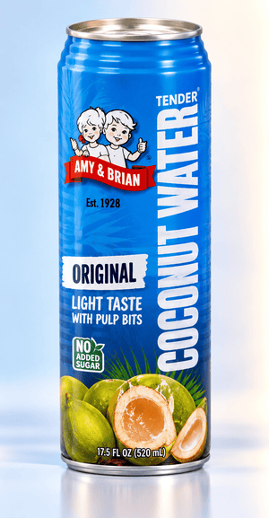 Amy and Brian Coconut Water Original 17.5 Fl Oz