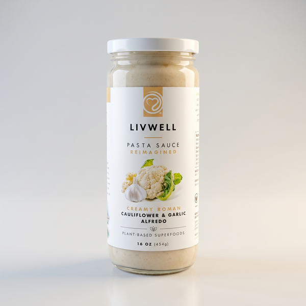 Cauliflower Alfredo Pasta Sauce, 16oz, Livwell
