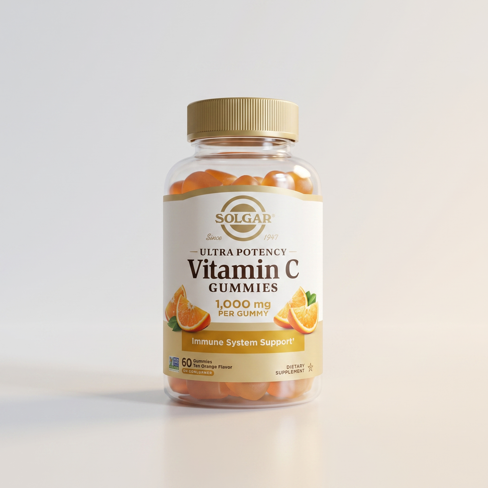 C3, Vitamin C 1000mcg Gummies 60ct, Solgar