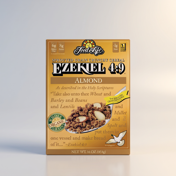 Ezekiel 4:9 Sprouted Whole Grain Cereal, Almond