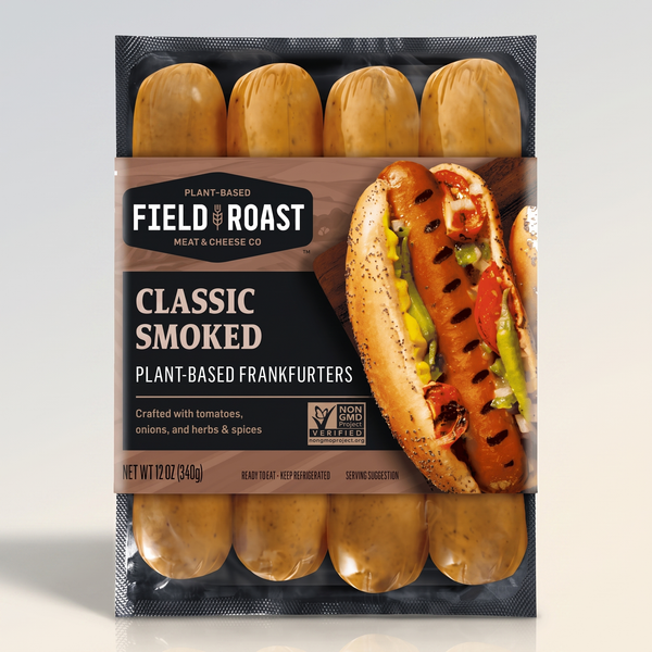 Classic Smoked Sausage Frankfurters, Field Roast