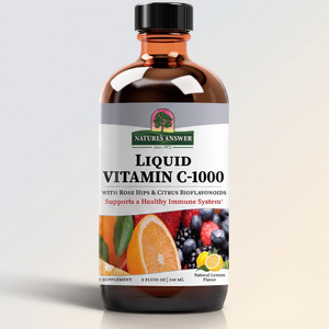 C5, Liquid Vitamin C-1000, Lemon Flavor, 8 fl oz, Nature's Answer