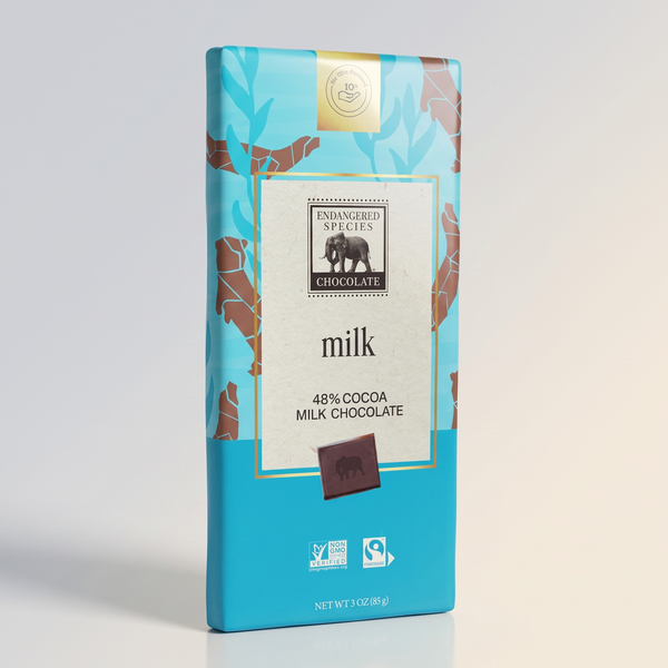 Milk Chocolate Sea Otter Bar, Endangered Species,