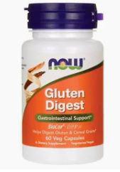 A2, Gluten Digest, 60 Veg Caps, NOW