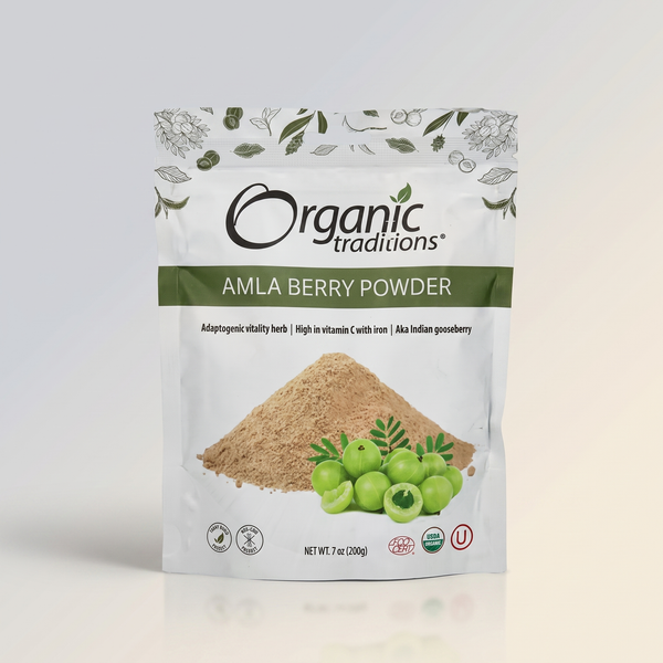 A6, Amla Powder Organic 7oz, ORGANIC TRADITIONS