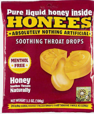 Soothing Throat Drop Honey Menthol-Free Bag