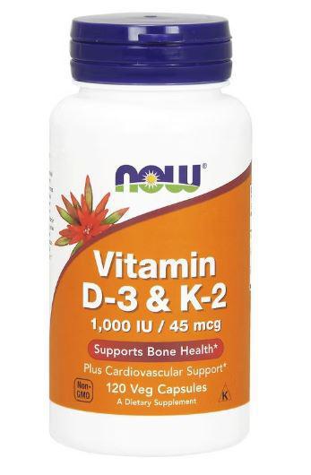 D1, Vit D3 / K2 1000 IU/45 MCG 120 VCAPS