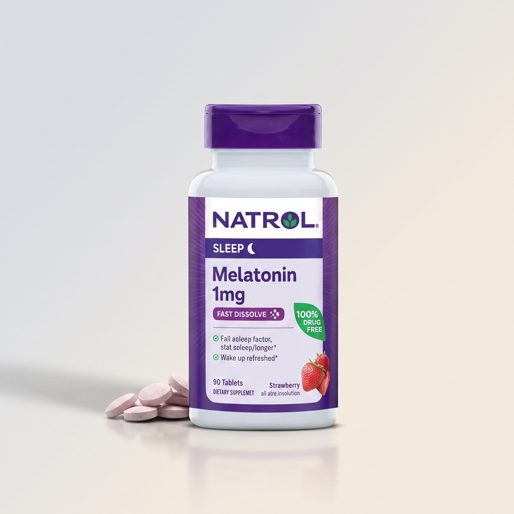 B4, Melatonin, 1 mg, 90 Tabs, Natrol