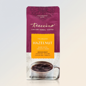 Teeccino Chicory Herbal 'Coffee', Hazelnut, 11oz