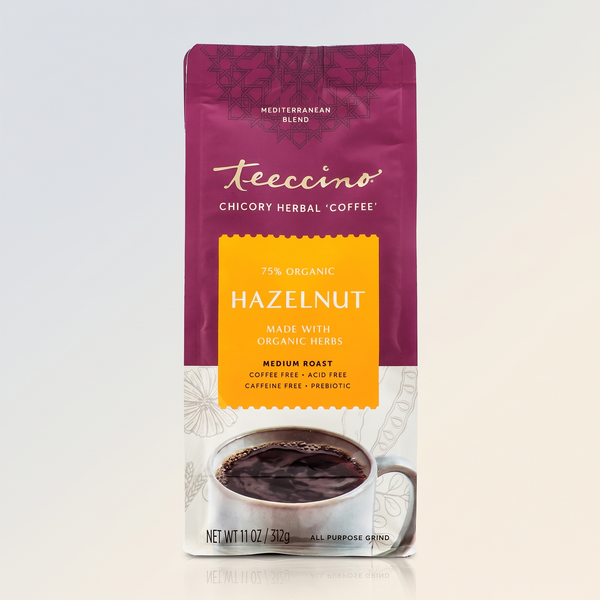 Teeccino Chicory Herbal 'Coffee', Hazelnut, 11oz