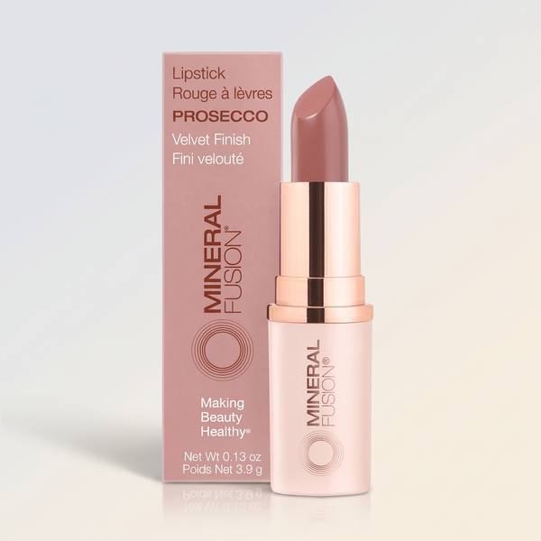 lipstick, prosecco, mineral fusion