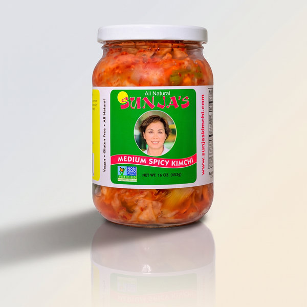 Medium Spicy Kimchi, 16oz, Sunja's