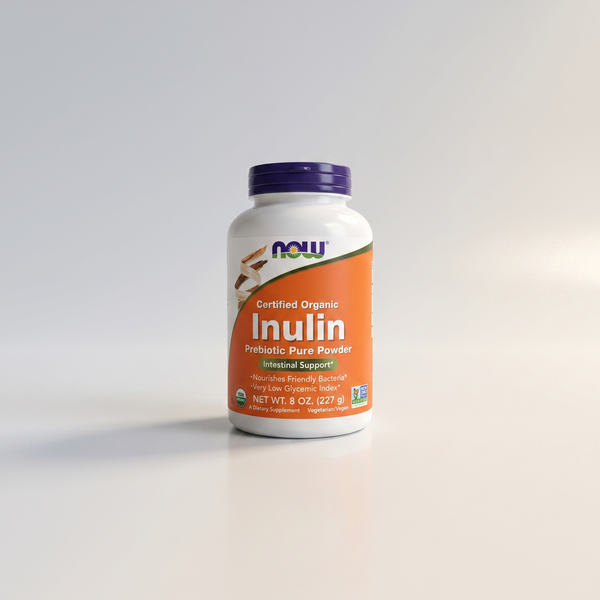 Inulin Prebiotic Pure Powder, 8 oz, NOW