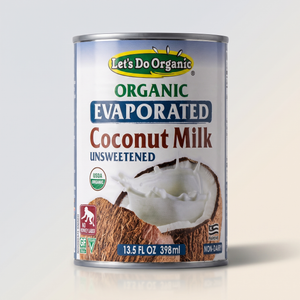 Evaporated Coconut Milk, Let's Do Organic