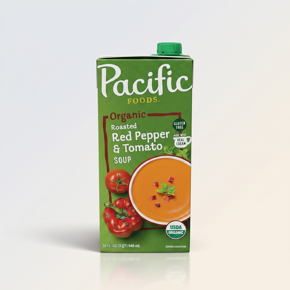 Roasted Red Pepper and Tomato Soup, Pacific Foods