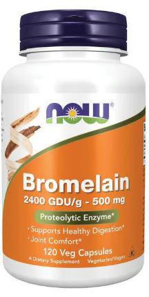 A1, Bromelain, 500 mg, 60 Veg Caps, NOW