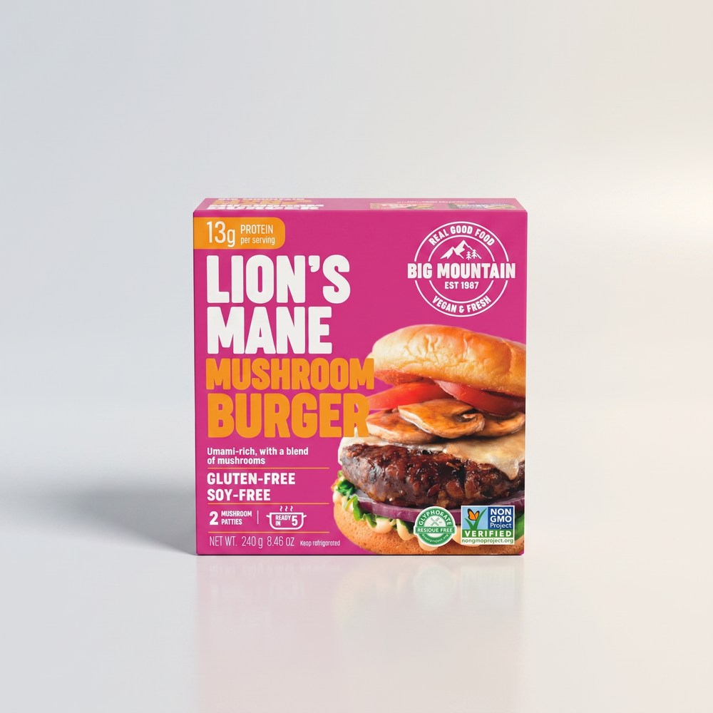 Lion Mushroom Burger, Big Mountian Foods