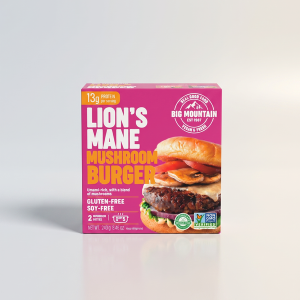 Lion Mushroom Burger, Big Mountian Foods