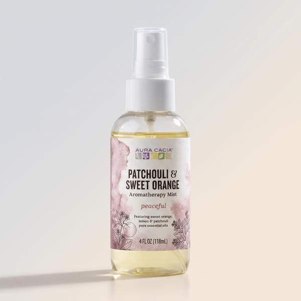 Aura Cacia Peaceful Patchouli/Sweet Orange Aromatherapy Mist 4 Oz.