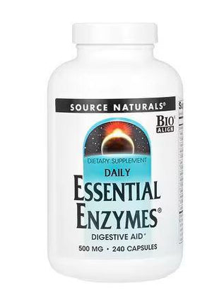 A1, Daily Essential Enzymes, 500 MG, 240 Caps, Source Naturals